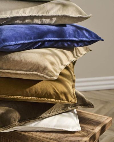 Velvet samettityynynpäällinen suklaan ruskea Ib Laursen koko 50x50cm puuvillaa Ib Laursen Room Boom Shop 2